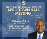 April Town Hall Flyer